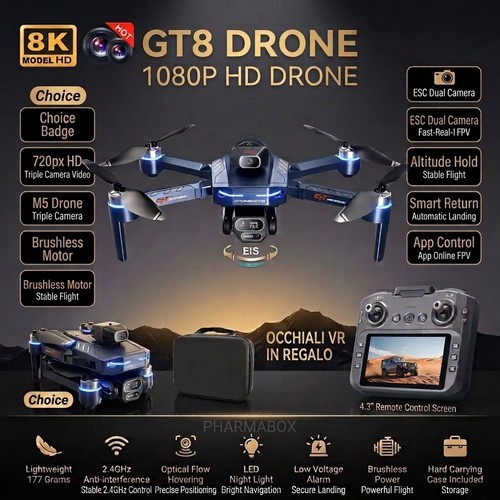 Drone gt8 max - max, 8k