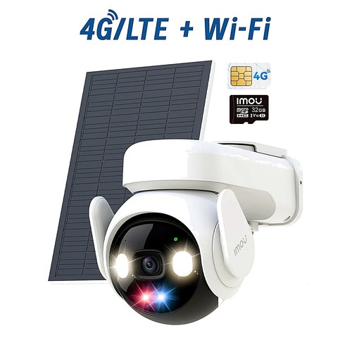 Telecamera con pannello solare - con,